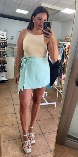 falda pantalon agua
