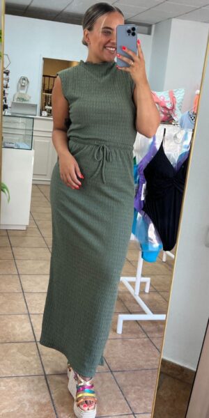 Conjunto Falda Kaki