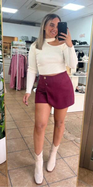 Falda Pantalón Granate