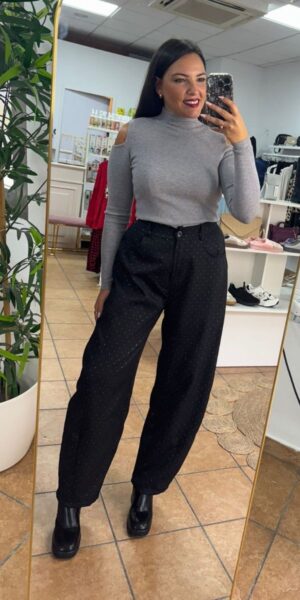 Pantalón Brillos Noir