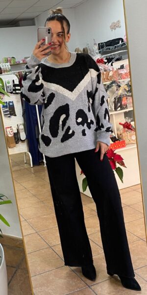 Jersey Leopardo Gris