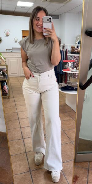 Camiseta Hombreras Kaki