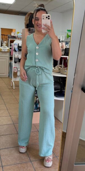 Conjunto Chaleco Verde