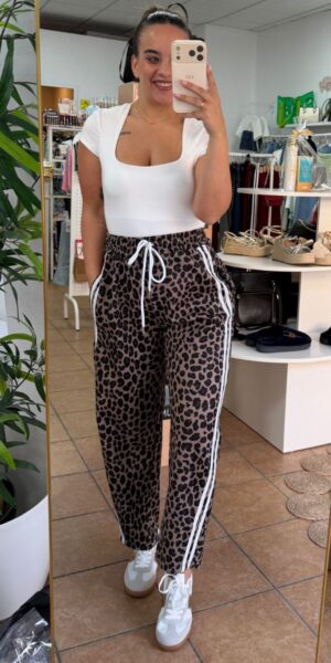 Pantalón Leopardo Rayas