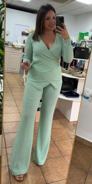 Conjunto Verde hebilla