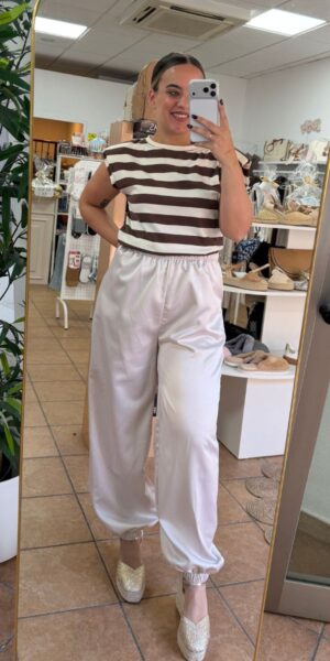 Camiseta Hombreras Marron