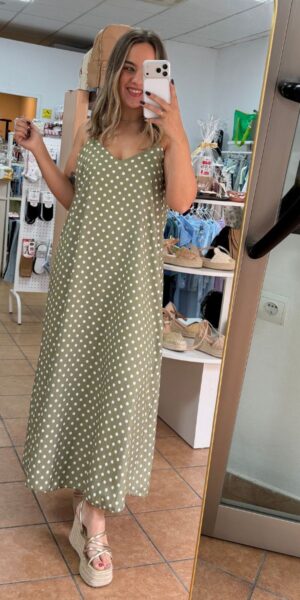Vestido Lunares Verde