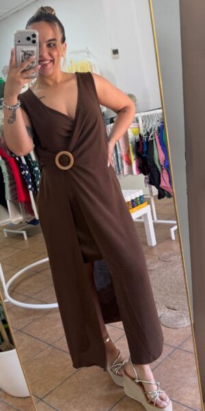 Vestido Hebilla Chocolate