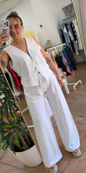 Conjunto Chaleco Blanco