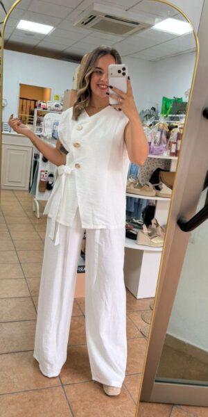 Conjunto Blanco Botones