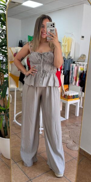 Conjunto Taupe Lazos