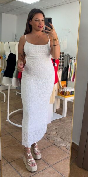 Vestido Blanco Encaje