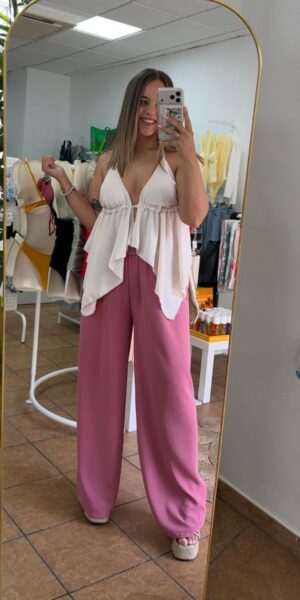Pantalón Rosa Empolvado