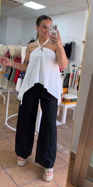 Top Asimetrico Blanco