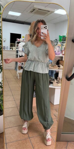 Blusa Vichy Verde