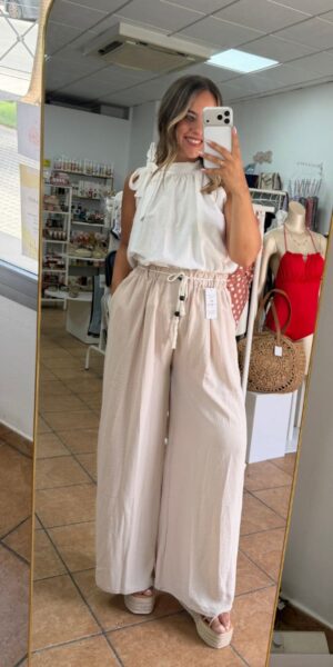 Blusa Blanca Lazo