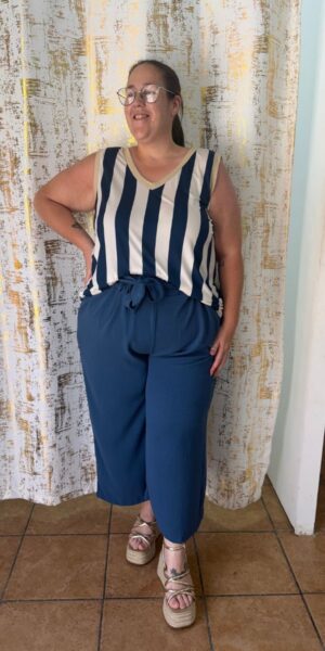 Camiseta Rayas Marina Curvy