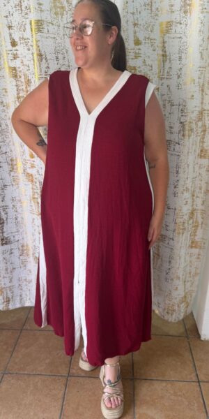 Vestido Granate Curvy