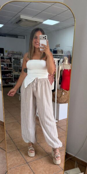 Top Blanco Asimetrico