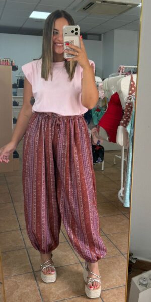 Pantalón Globo estampado