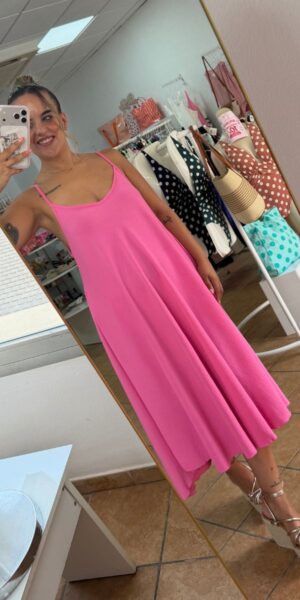 Vestido fucsia