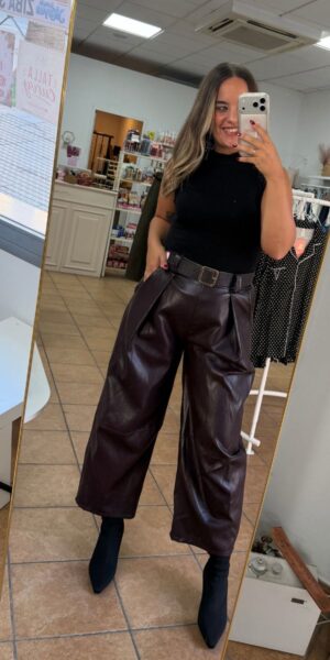 Pantalon Polipiel Berenjena