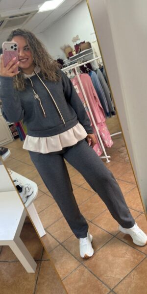 Pantalón Chandal Gris Marengo