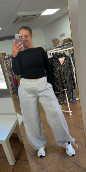 Pantalon Doble Gris